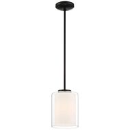 Seville One Light Pendant in Matte Black by Access