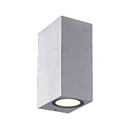 Eurofase Dale 2 Light Wall Sconce in Aluminum