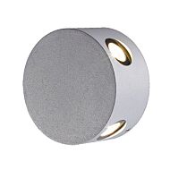 Eurofase Pass 4 Light Wall Sconce in Aluminum