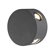 Eurofase Pass 4 Light Wall Sconce in Aluminum