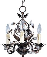 Maxim Lighting Elegante 14 Inch 3 Light Mini Chandelier in Oil Rubbed Bronze