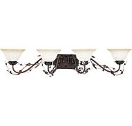 Maxim Lighting Elegante 38.5 Inch 4 Light Bathroom Vanity Light in Oil Rubbed Bronze