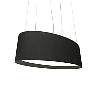 Oval LED Pendant in Charcoal