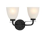 Minka Lavery Kaitlen 2 Light Bathroom Vanity Light in Coal