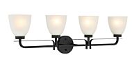 Minka Lavery Kaitlen 4 Light Bathroom Vanity Light in Coal