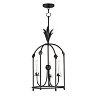 Paloma 3-Light Foyer Pendant in Anthracite