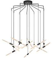 Sonneman Ballet™ 13 Light Pendant Light in Satin Black