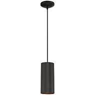 Pilson One Light Pendant in Matte Black by Access