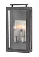 Hinkley Sutcliffe 2-Light Outdoor Light In Aged Zinc