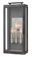 Hinkley Sutcliffe 3-Light Outdoor Light In Aged Zinc