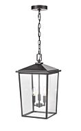 Millennium Fetterton 3 Light Outdoor Hanging Light in Powder Coat Bronze