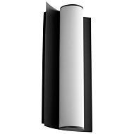 Wave LED Wall Sconce in Black by Oxygen