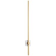 Zora LED Wall Sconce in White W Industrial Brass by Oxygen