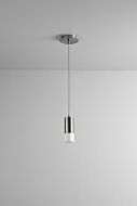 Magneta LED Pendant in Satin Nickel by Oxygen