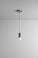 Magneta LED Pendant in Aged Brass by Oxygen