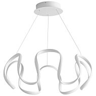 Cirro LED Ceiling Mount in White by Oxygen