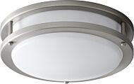 Oracle LED Ceiling Mount in Satin Nickel by Oxygen