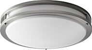 Oracle LED Ceiling Mount in Satin Nickel by Oxygen