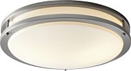 Oracle LED Ceiling Mount in Satin Nickel by Oxygen