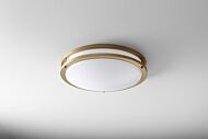 Oracle LED Ceiling Mount in Aged Brass by Oxygen