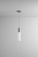 Magnum LED Pendant in Satin Nickel by Oxygen