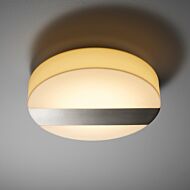 Aurora LED Ceiling Mount in Satin Nickel by Oxygen