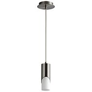 Ellipse LED Pendant in Satin Nickel by Oxygen