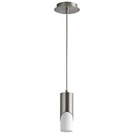 Ellipse LED Pendant in Satin Nickel by Oxygen