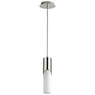 Ellipse LED Pendant in Polished Nickel by Oxygen