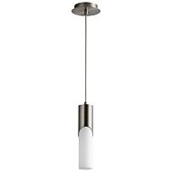 Ellipse LED Pendant in Satin Nickel by Oxygen