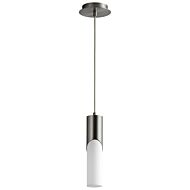 Ellipse LED Pendant in Satin Nickel by Oxygen