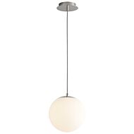 Luna LED Pendant in Polished Nickel by Oxygen