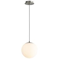 Luna LED Pendant in Satin Nickel by Oxygen