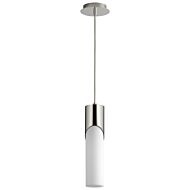 Ellipse LED Pendant in Polished Nickel by Oxygen