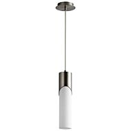 Ellipse LED Pendant in Satin Nickel by Oxygen