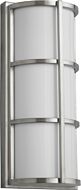 Leda LED Outdoor Lantern in Satin Nickel by Oxygen