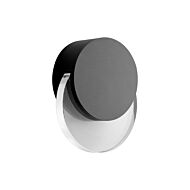 Pavo LED Outdoor Wall Sconce in Black by Oxygen