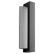 Verve LED Outdoor Wall Sconce in Black by Oxygen