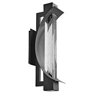 Albedo LED Outdoor Wall Sconce in Black by Oxygen