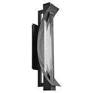 Albedo LED Outdoor Wall Sconce in Black by Oxygen