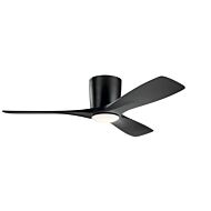 Volos 1-Light 48" Ceiling Fan in Satin Black