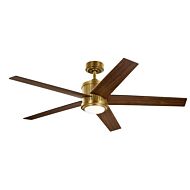 Brahm 56"Ceiling Fan in Natural Brass by Kichler