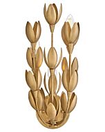 Flora 3-Light LED Wall Sconce in Burnished Gold