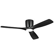 Volos 54"Ceiling Fan in Satin Black by Kichler