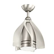 Kichler Terna 15 Inch LED Pendant Ceiling Fan in Brushed Nickel