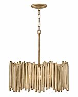 Hinkley Roca 5-Light Chandelier In Burnished Gold