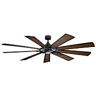 Gentry Xl 85"Ceiling Fan in Distressed Black by Kichler