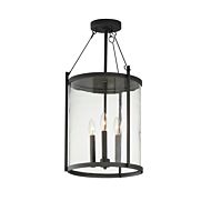 Belfry 3-Light Pendant in Black