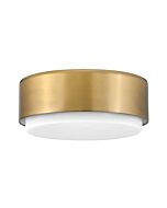 Hinkley Cedric 2-Light Flush Mount Ceiling Light In Lacquered Brass