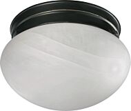 3021 Faux Alabaster Mushrooms One Light Ceiling Mount in Old World by Quorum International